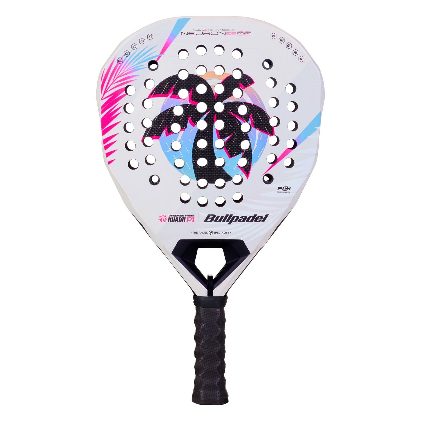 PALA BULLPADEL NEURON 02 EDGE MIAMI 26 BLANCO